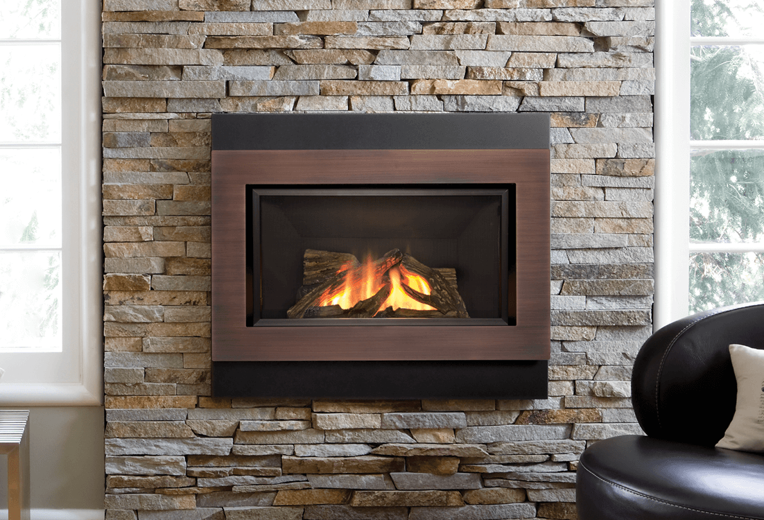 double sided gas fireplace